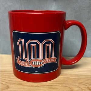 CANADIEN Montréal hockey team Red Centennial Mug